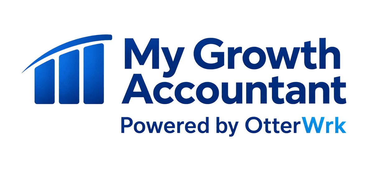 MGA_OtterWrk_Header_Logo_Divi_1200 Logo with the letters "ZA" in a square outline above the text "Z-Accountants" on a black background.
